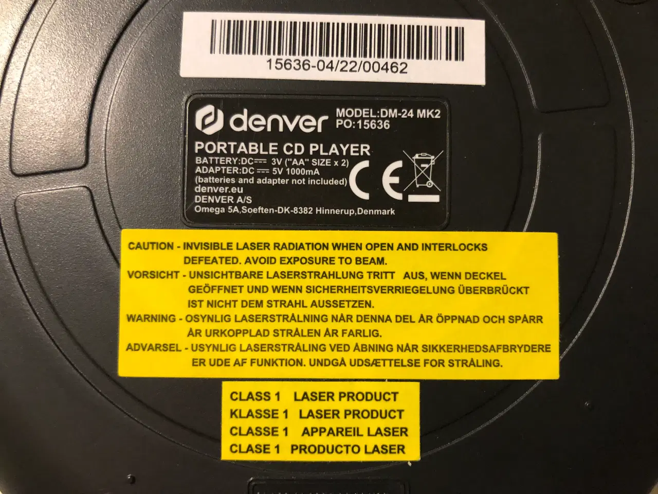 Billede 6 - Denver bærbar CD afspiller (Discman)