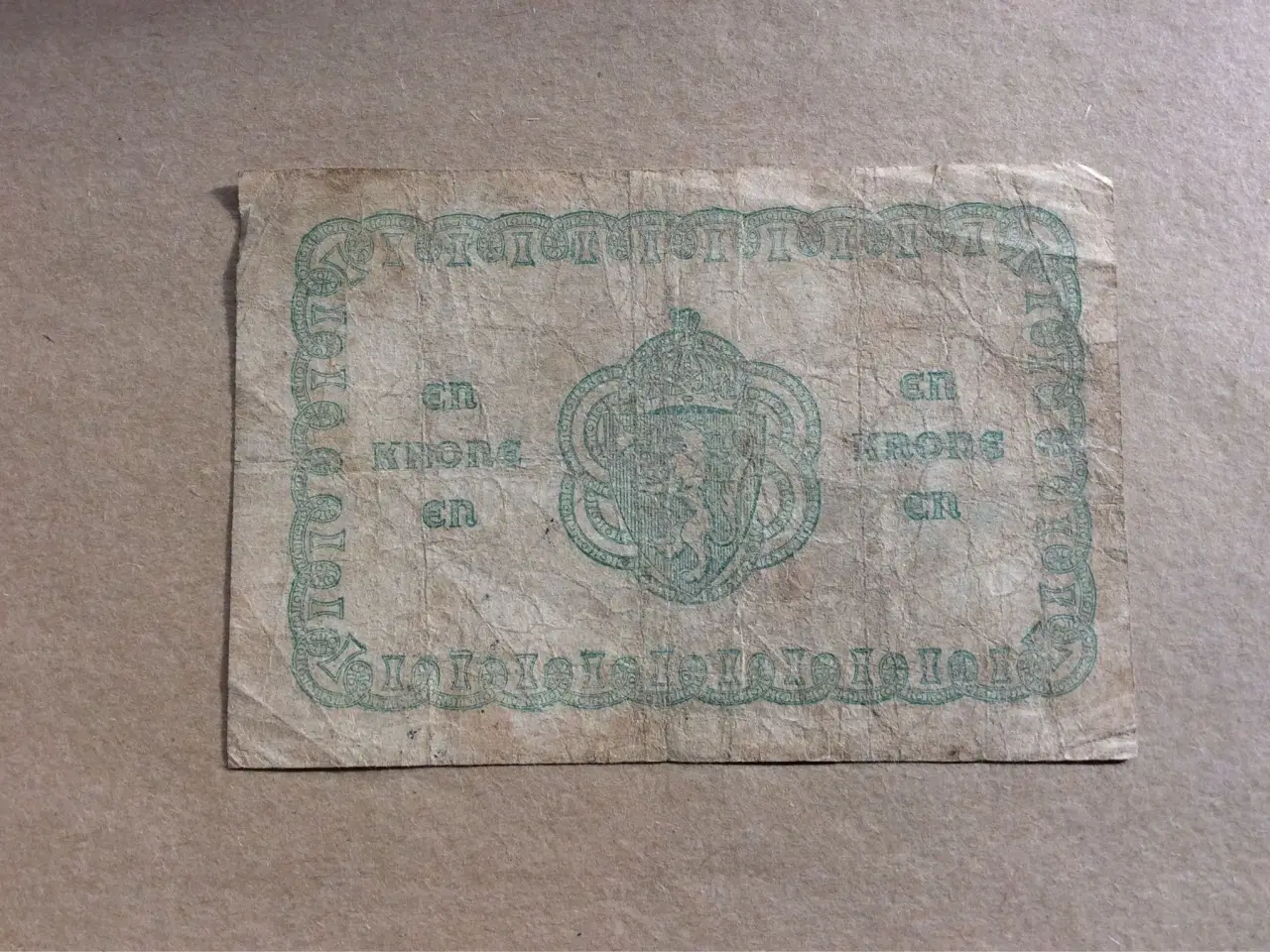 Billede 2 - En krone Norges Bank 1917