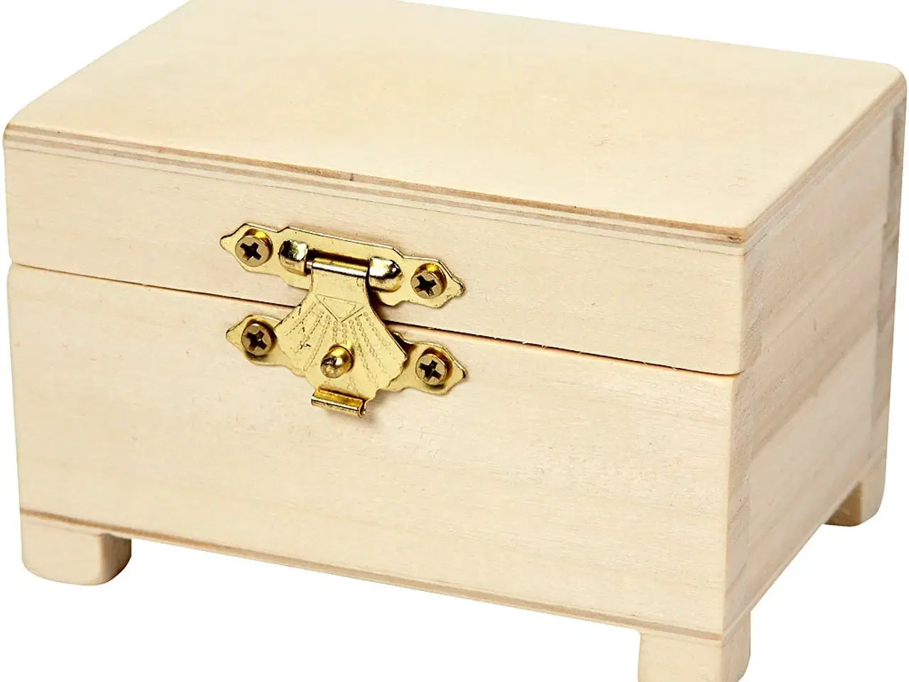 Billede 1 - Skattekiste, str. 6x9x6 cm, 1 stk.