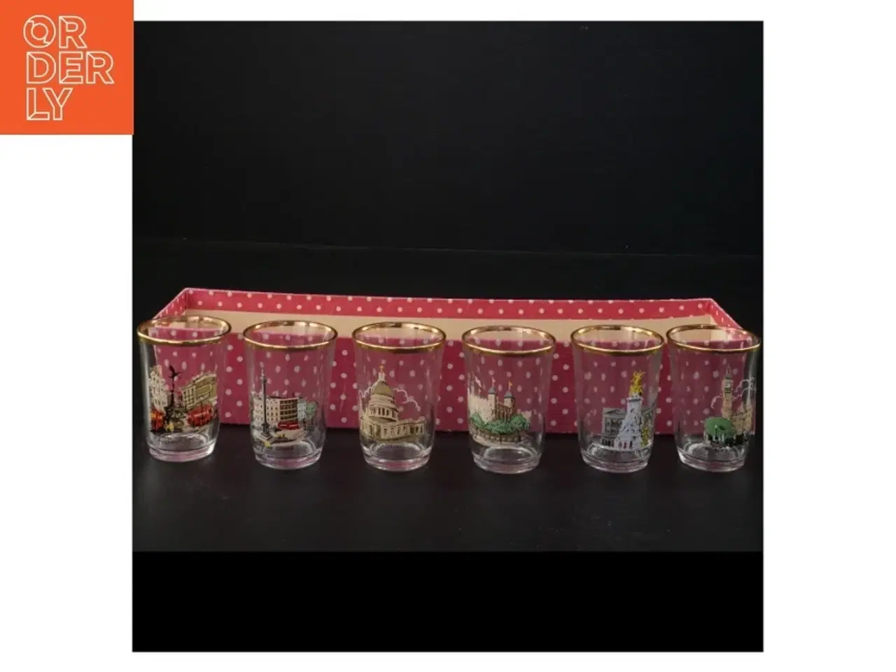 Billede 3 - Vintage souvenir glas fra London (str. 6 x 4,5 cm)