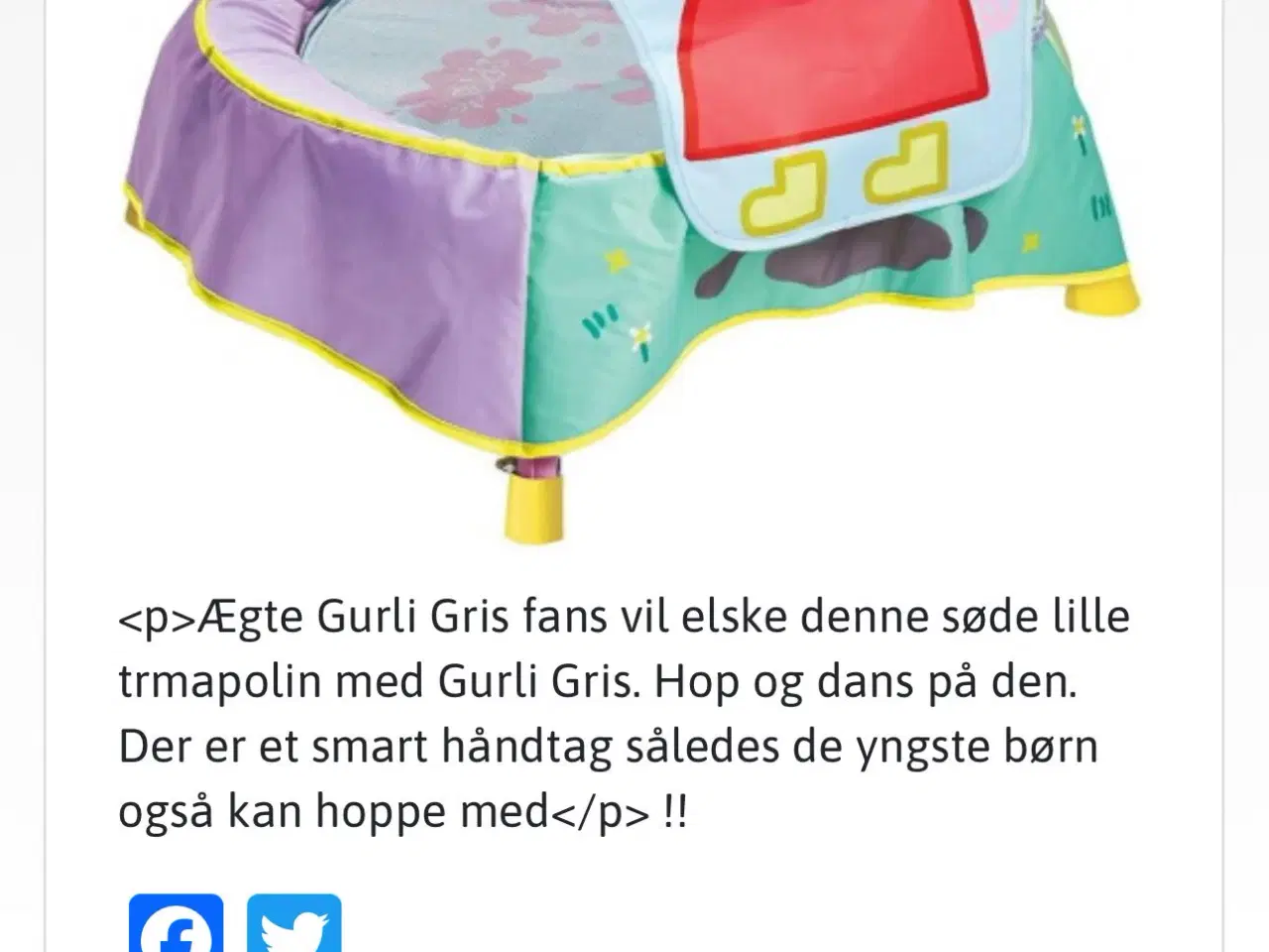 Billede 5 - Trampolin Gurli Gris
