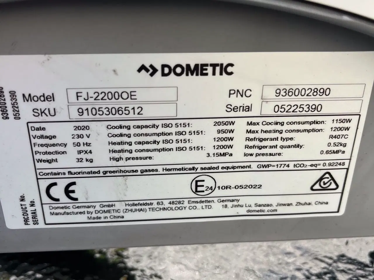 Billede 5 - Aircondition - DOMITEC FA2200AO