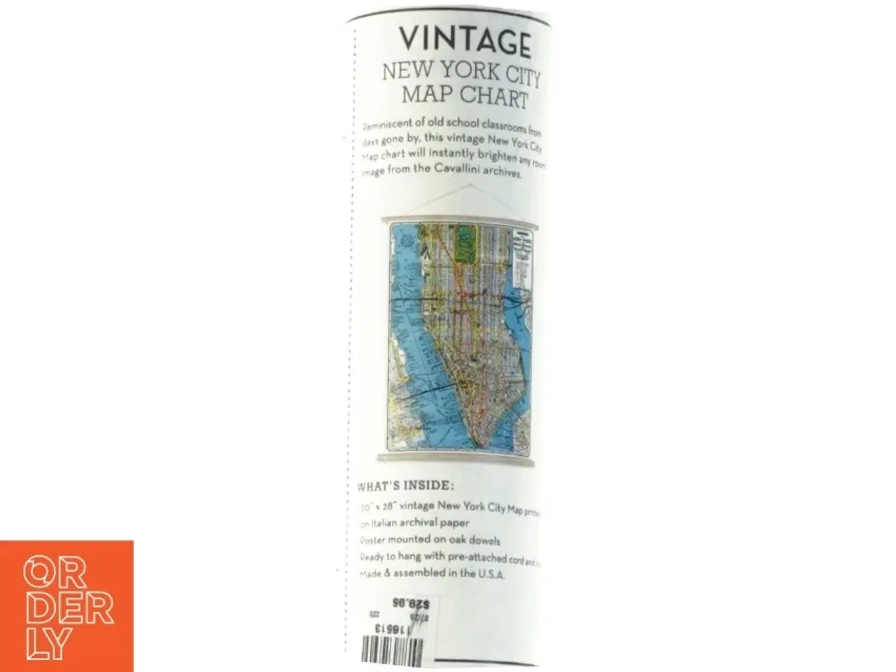 Billede 2 - Vintage New York city map chart fra Cavallini And Co (str. 51x71 cm.)