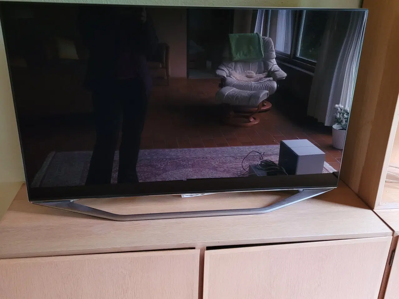 Billede 1 - Brugt 46 tommer LED Samsung tv med fjernbetjening 