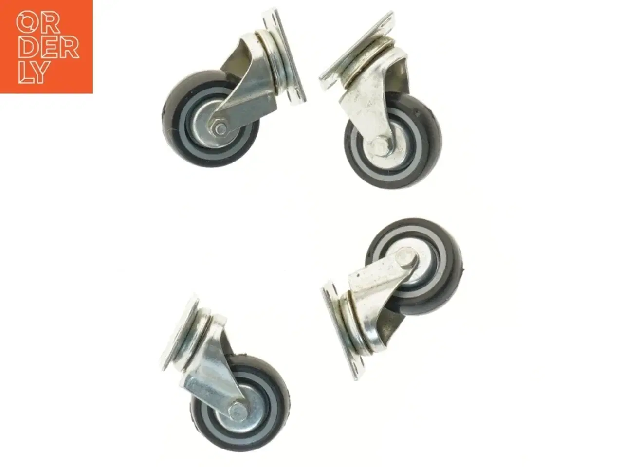 Billede 2 - Sæt af drejelige hjul (str. 7x5 cm)