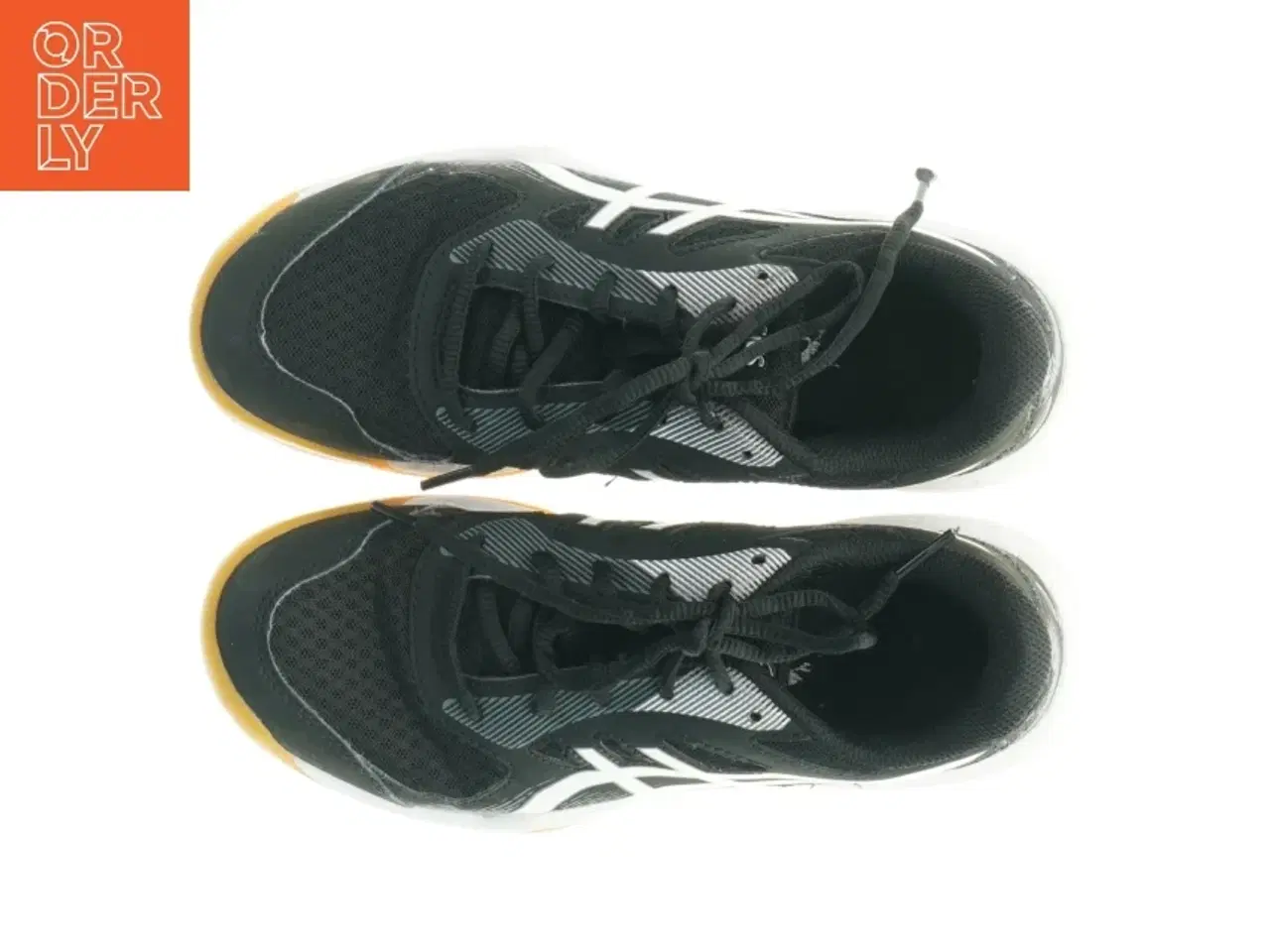 Billede 3 - Håndboldsko,  sportsko med  “non marking sole”med gummisål fra Asics (str. 37,5)
