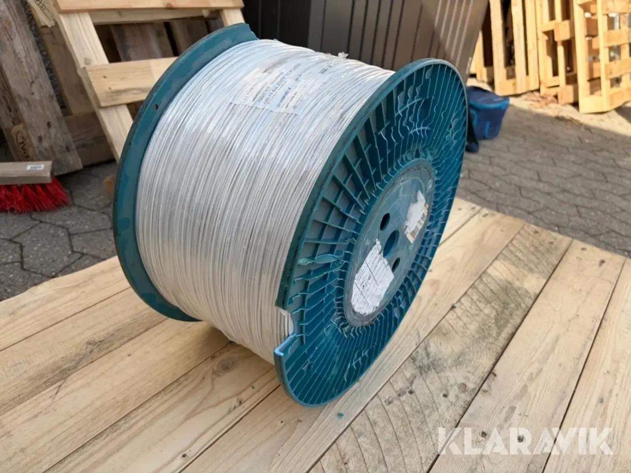 Billede 3 - Tromle med 3000 m NKT Cables - 1x0,75