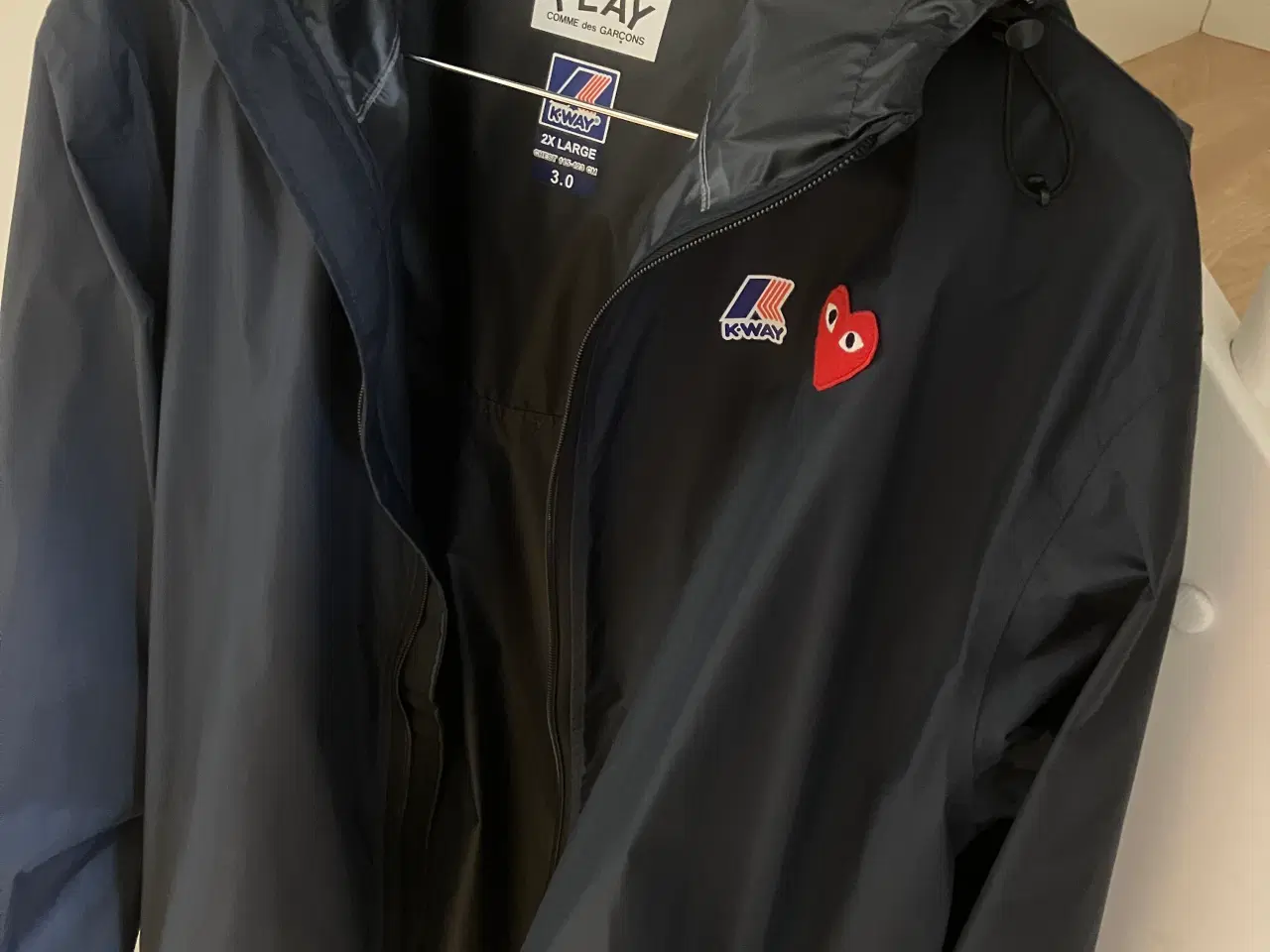 Billede 6 - K-WAY HOODIE FULL ZIP NAVY  COMME DES GARÇONS PLAY