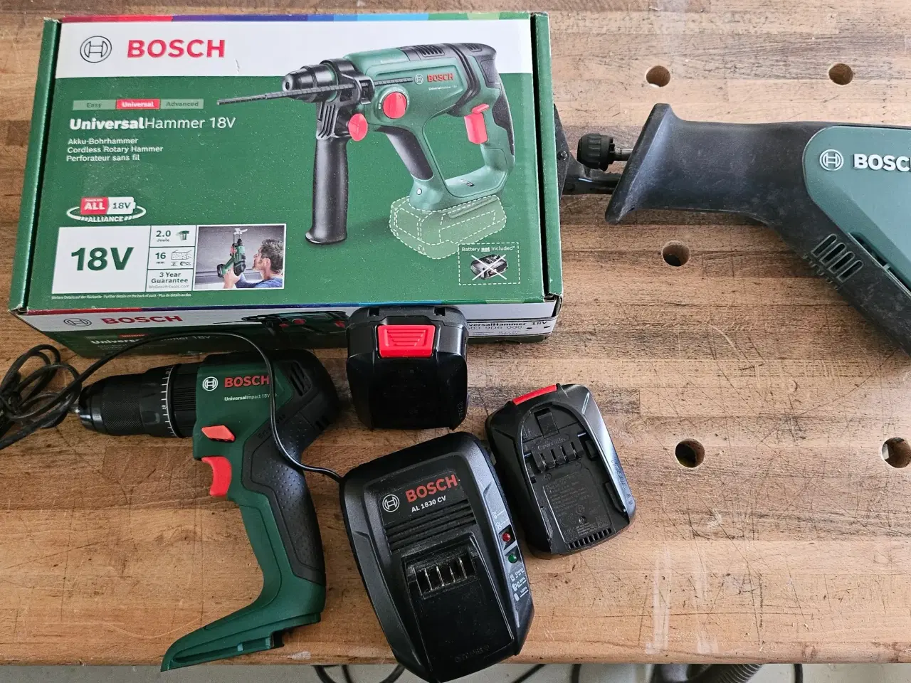 Billede 1 - Bosch 18V skruebormaskine,borehammer,bajonetsav