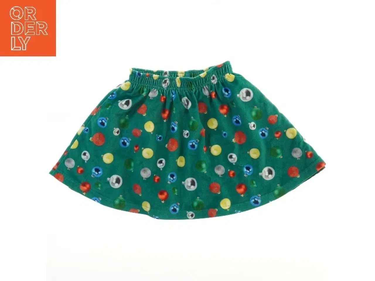 Billede 1 - Julemotiv Børnenederdel med farverige ornamenter fra VRS (str. 116)