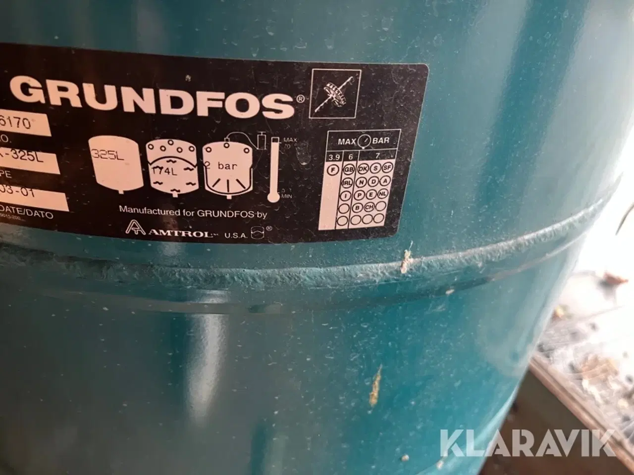 Billede 12 - Pumper og hydrotank Grundfos 425L