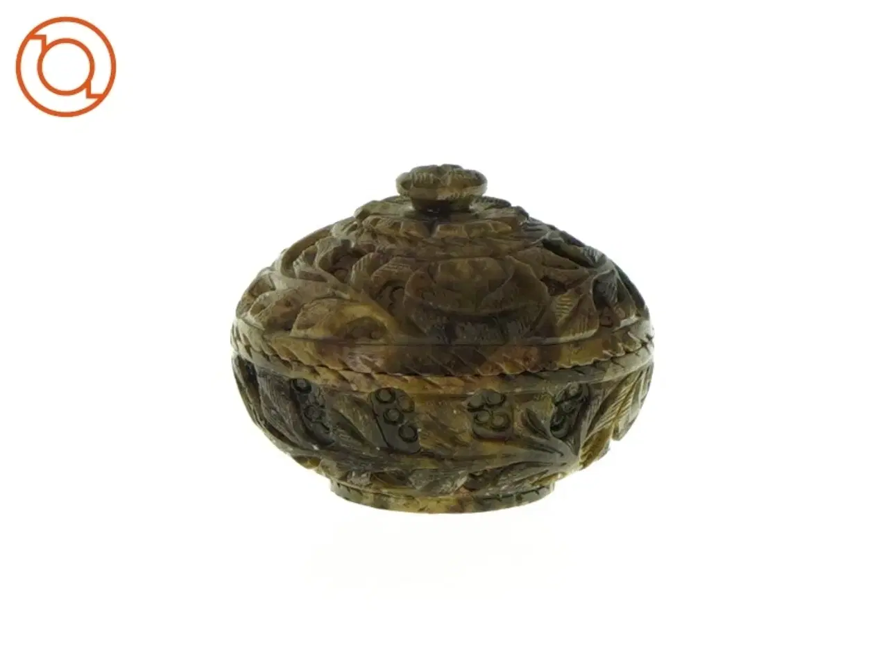 Billede 1 - Lille krukke med låg (str. HØ: 6x9 cm)