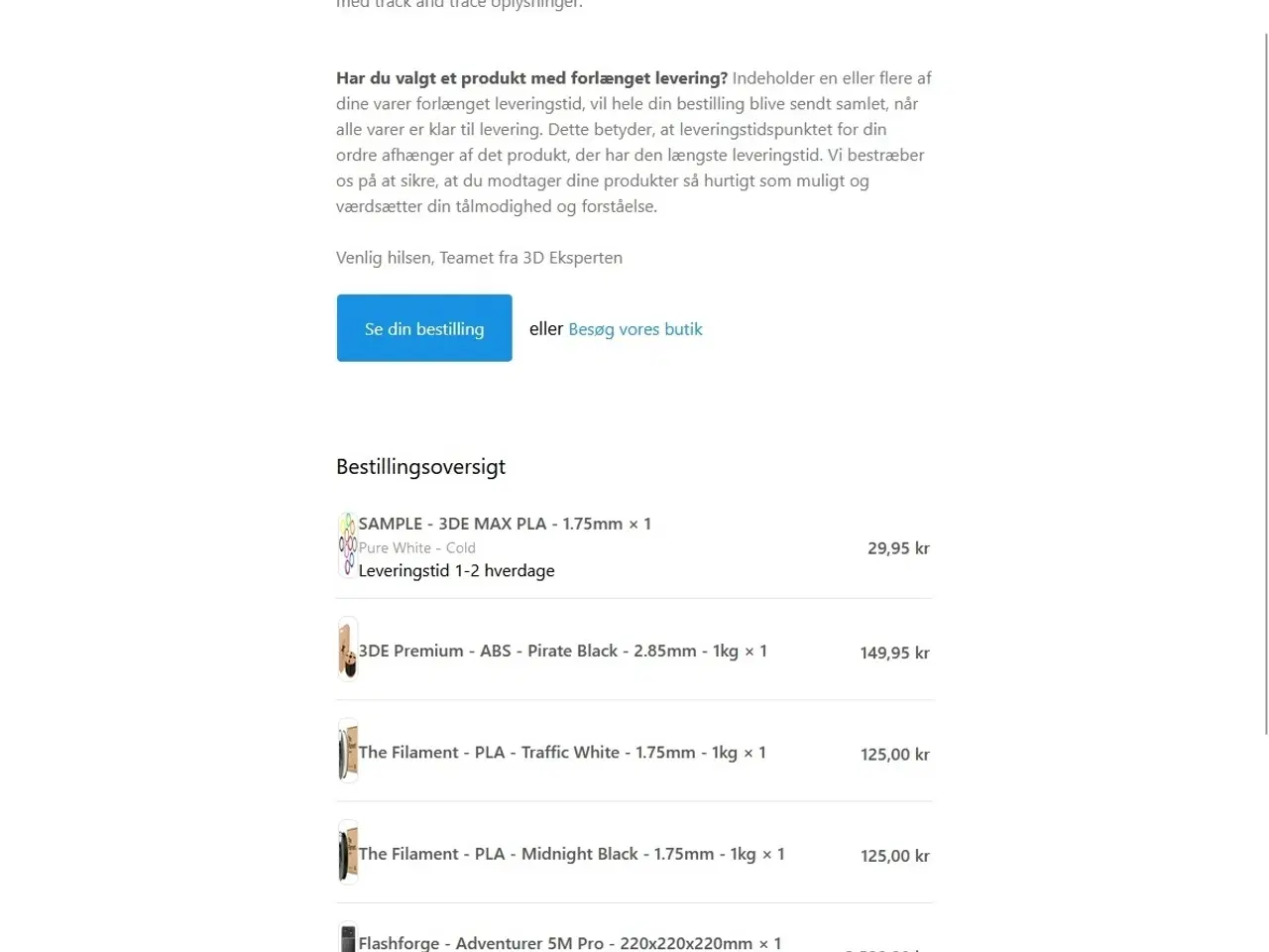 Billede 6 - Flashforge AD5M Pro 3D Printer