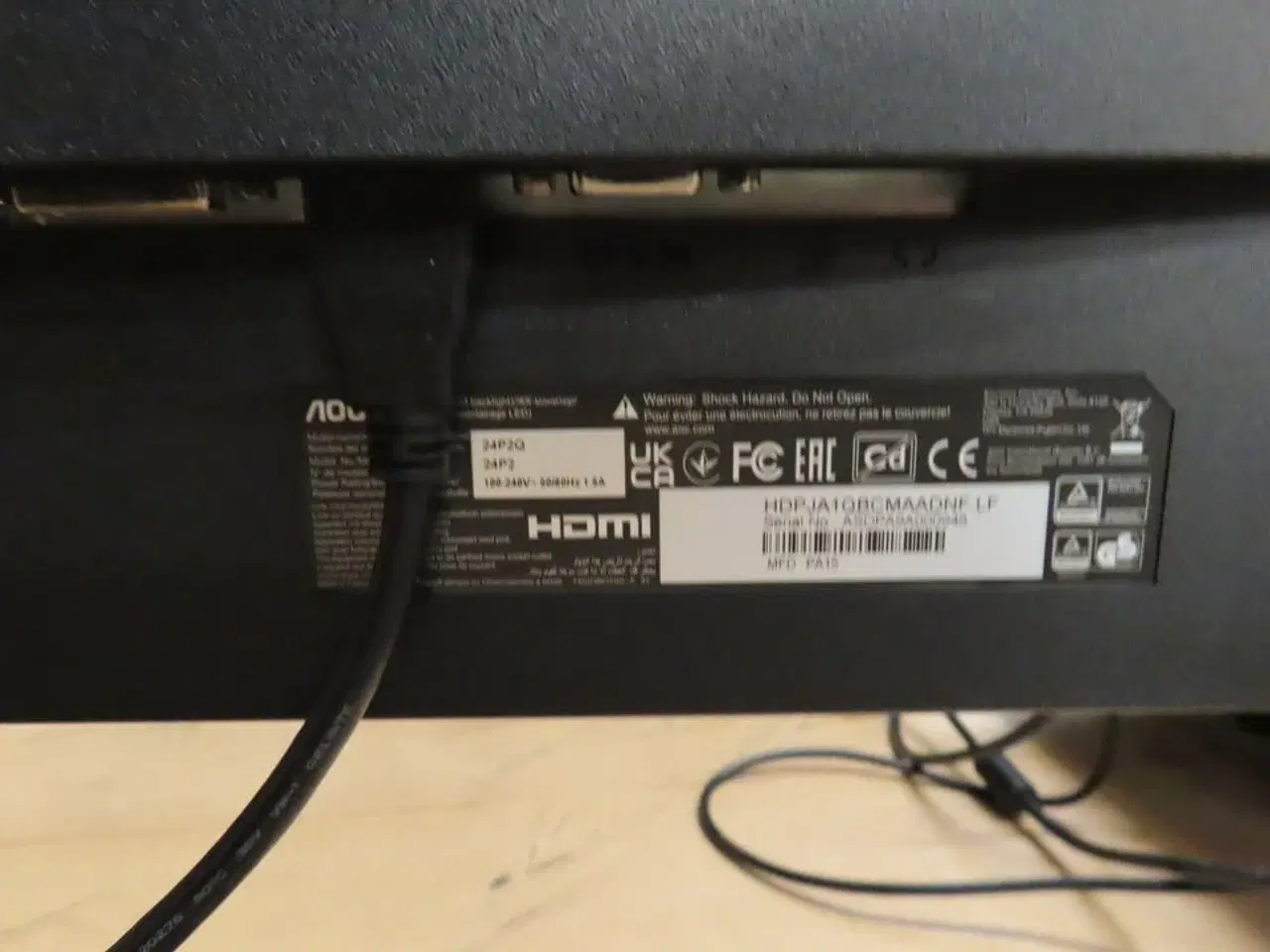 Billede 4 - 2 stk. 26" monitorer AOC