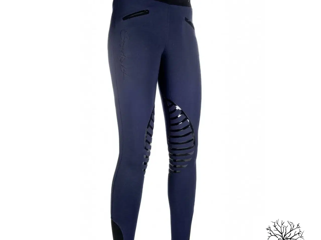 Billede 1 - ridetights HKM i navy blå - str 110/116 , 122/128