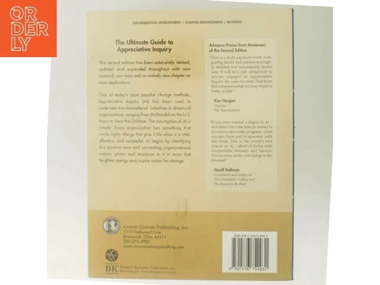 Billede 3 - Appreciative inquiry handbook : for leaders of change (Bog)