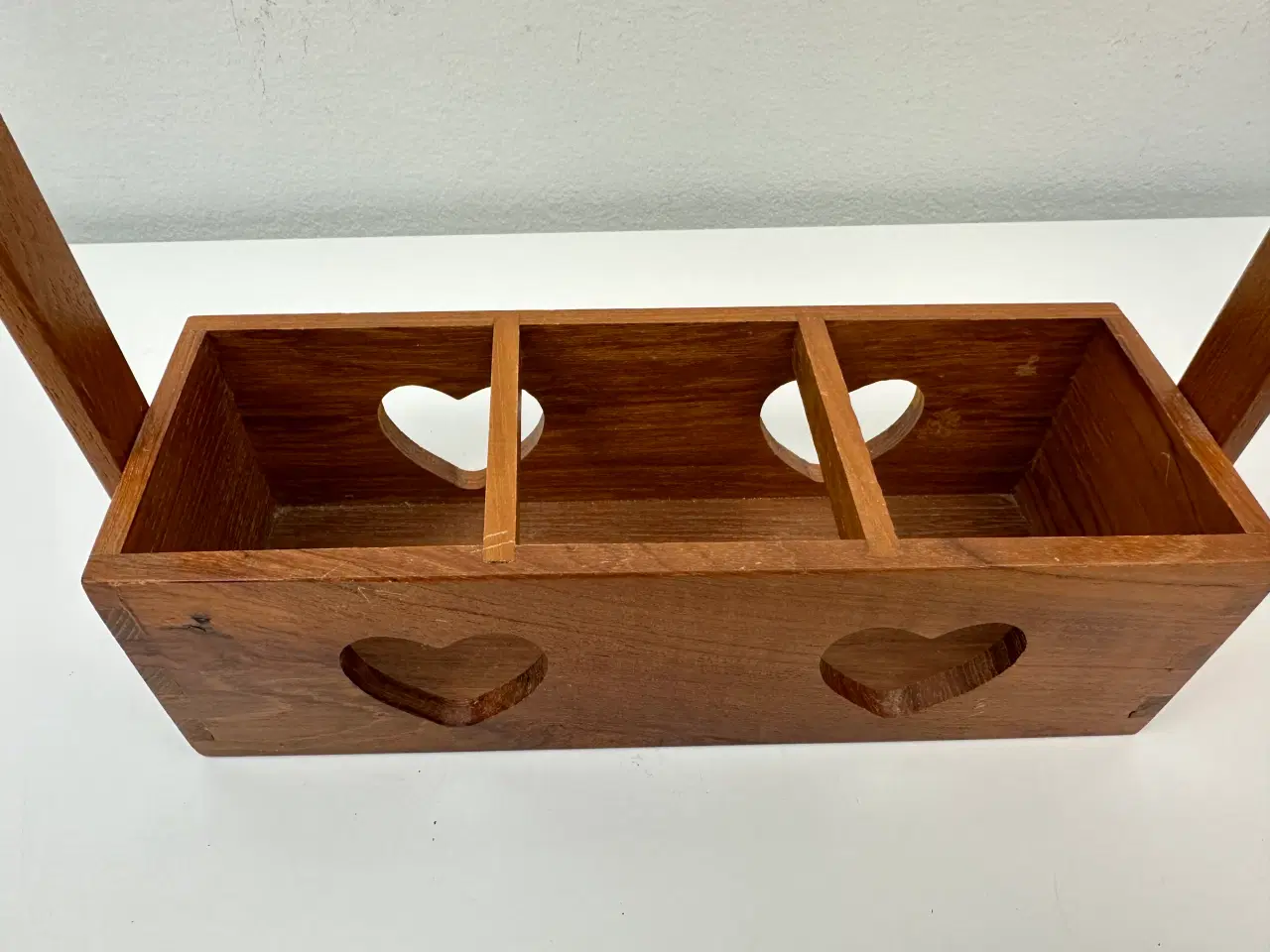 Billede 4 - Retro flaskeholder / opsats i teak