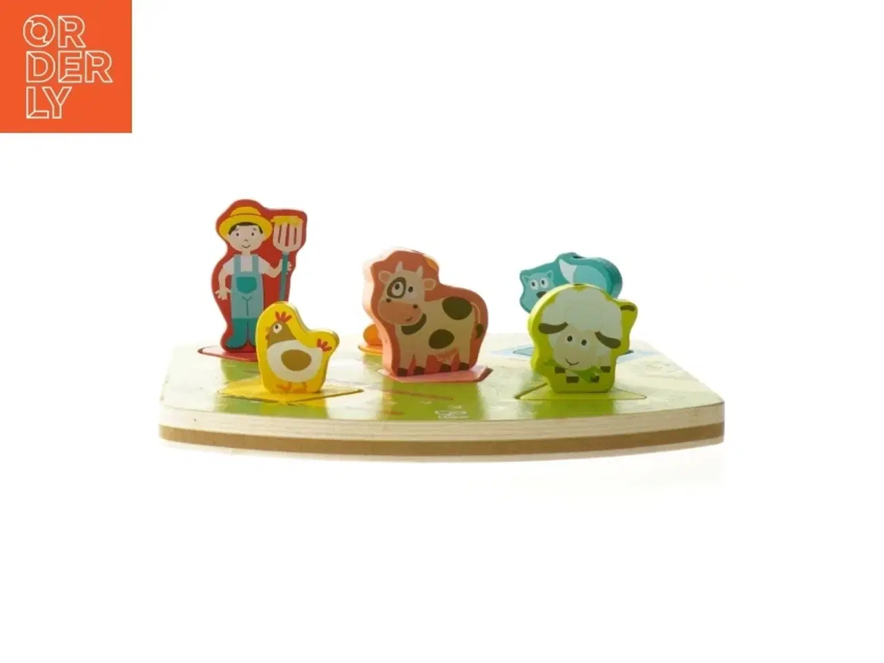 Billede 1 - Træpuslespil med lyd til børn fra Hape (str. 22x20,5 cm)