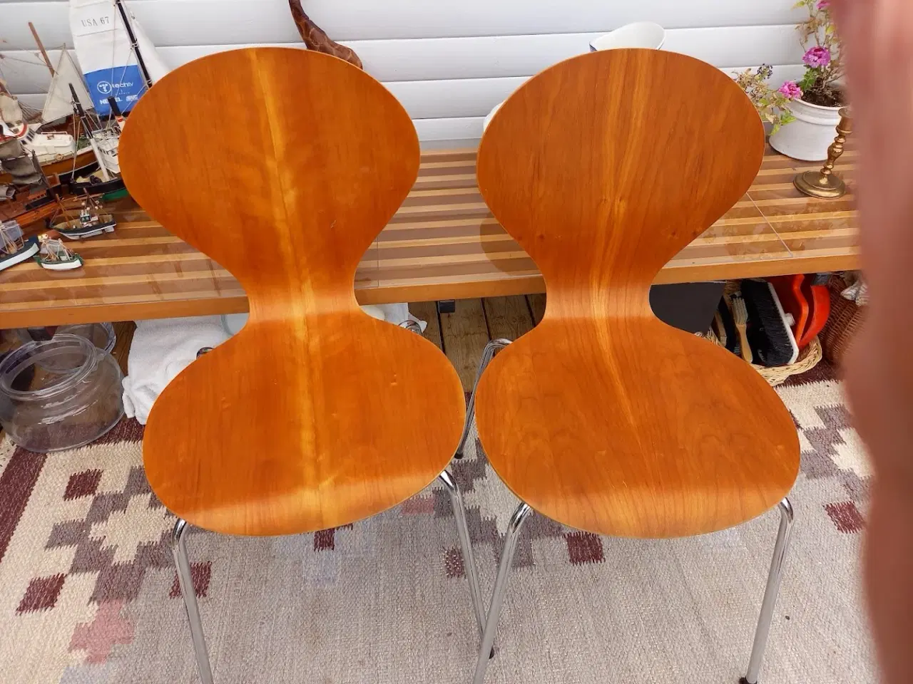 Billede 4 - 2 stk designer stabelstole. 
