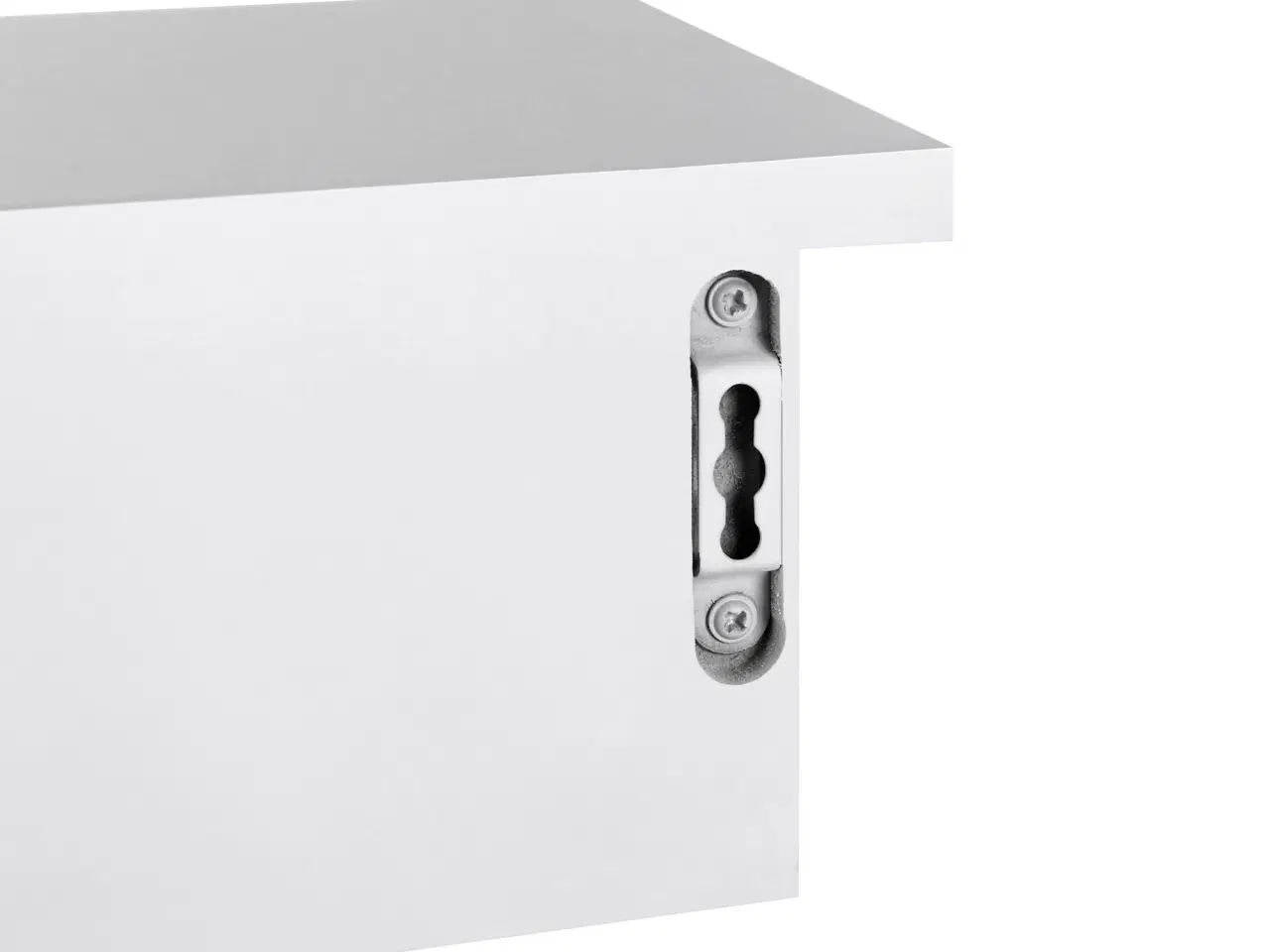 Billede 6 - Væghylde med skuffer flydende hylde, højglans, hvid, 65 × 15 × 10 cm