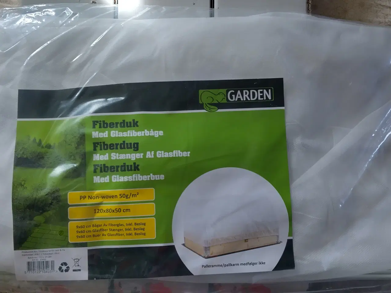 Billede 1 - Fiberdug til palleramme