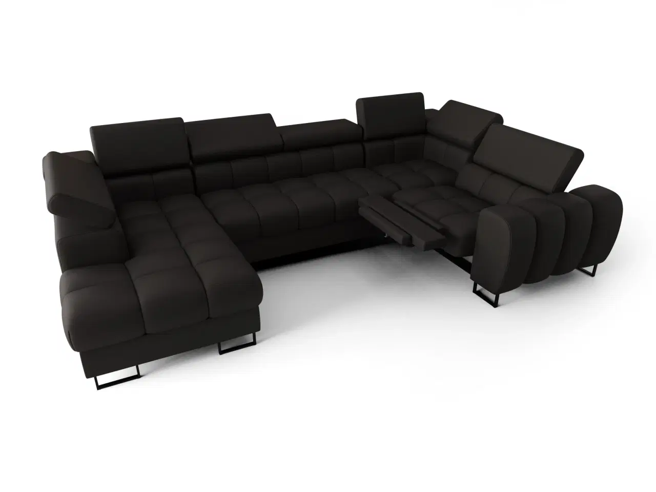 Billede 7 - ASPER MAX II RELAX ÆGTE LÆDER  HJØRNESOFA 198x350x170 CM