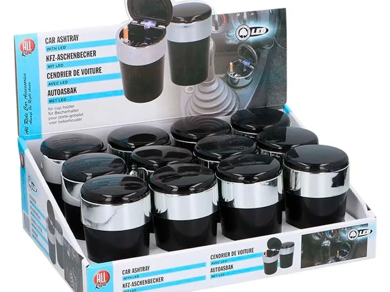 Billede 1 - Allride askebæger med LED lys