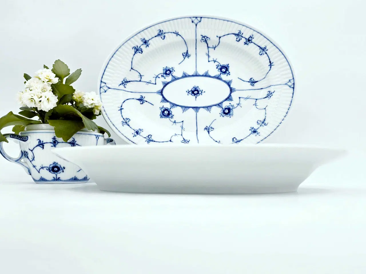 Billede 4 - Musselmalet Oval Fad 1 sortering Porcelæn 