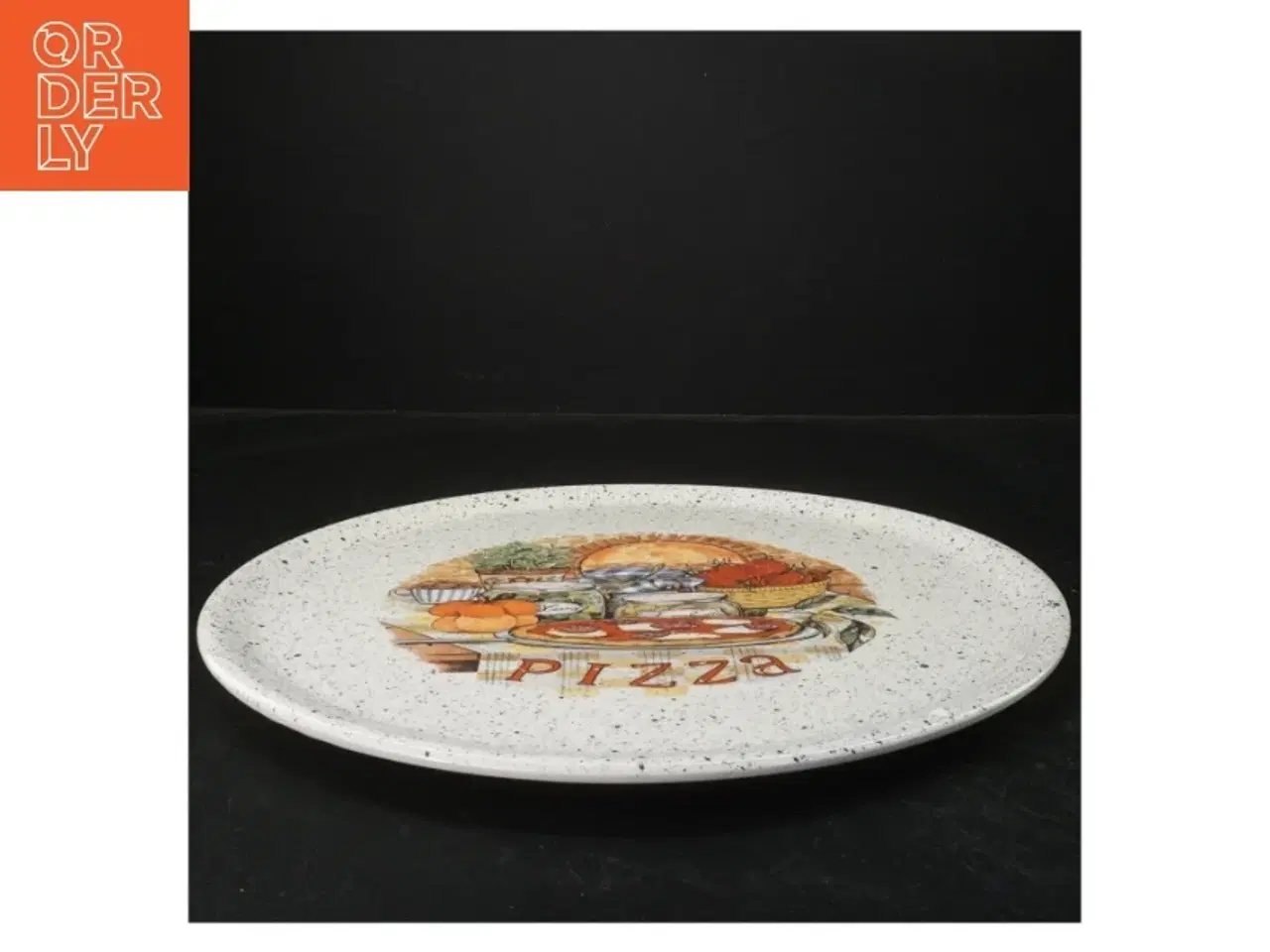 Billede 2 - Pizzatallerken med motiv (str. Ø 33 cm)