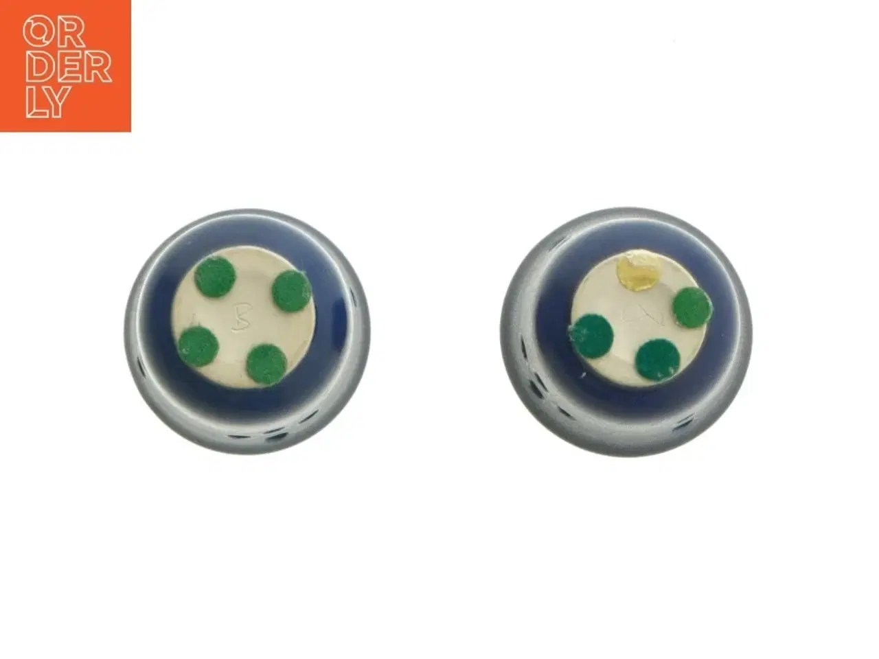 Billede 3 - Blå lysestager med huller (str. 6x6 cm)