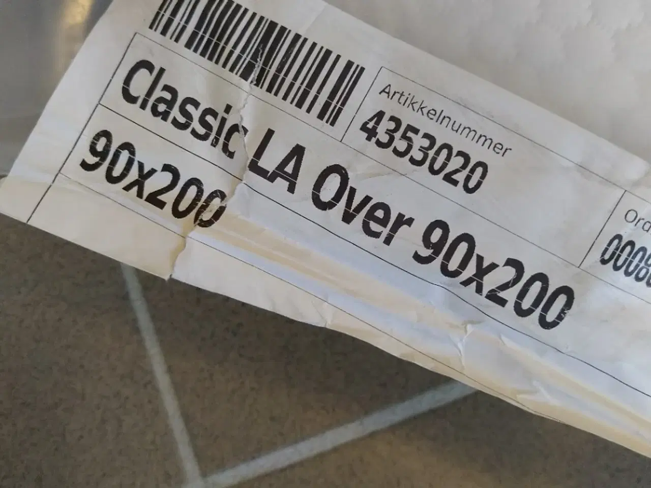 Billede 3 - Topmadras latex hvid (90x200 cm)