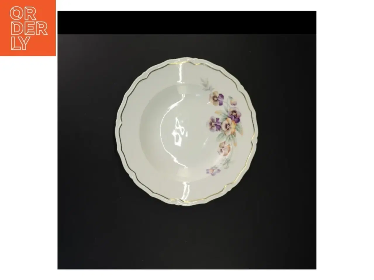 Billede 5 - Dekoreret porcelænstallerkener fra Bavaria (str. Diameter 25 og en halv cm)