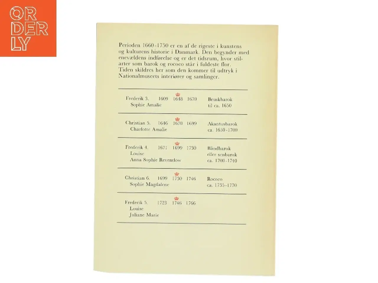 Billede 2 - Konge Adel Borger: Danmark 1660-1750 (Bog)