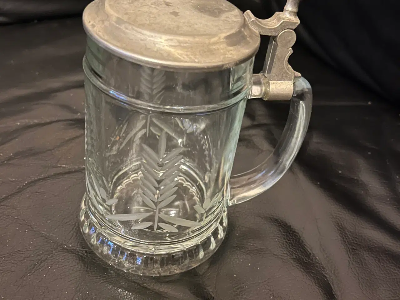 Billede 1 - Flot stort lågkrus i glas 