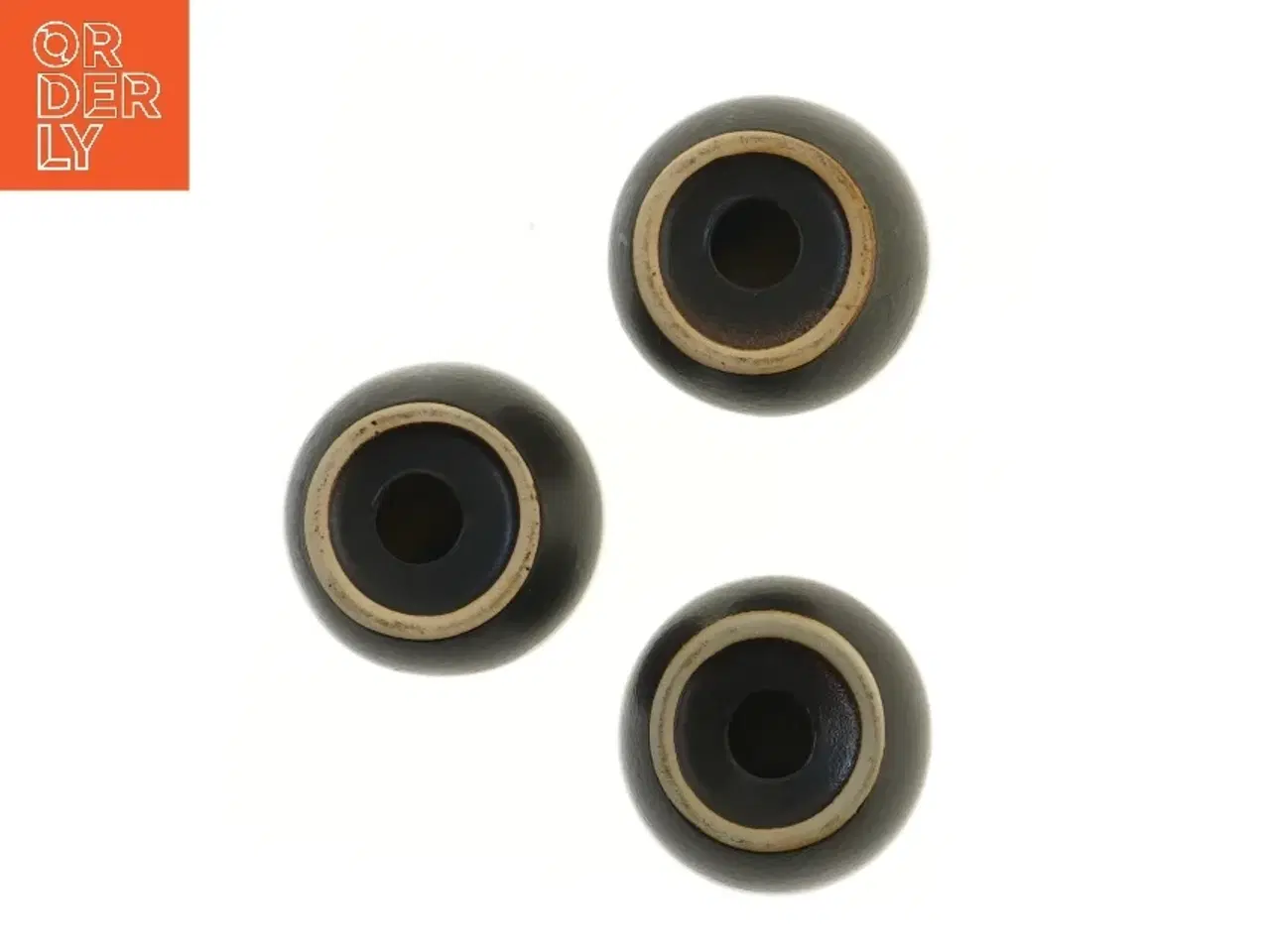 Billede 2 - Vintage Keramiske fyrfadslysestager (str. 6,5x9 cm)