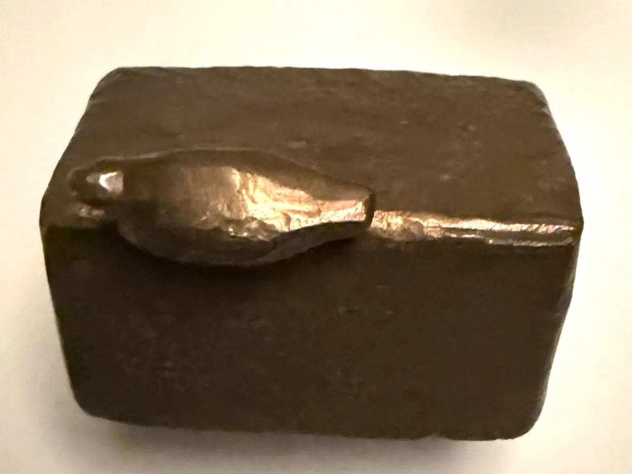 Billede 5 - Erik Heide Bronze fuglehus med plombering 
