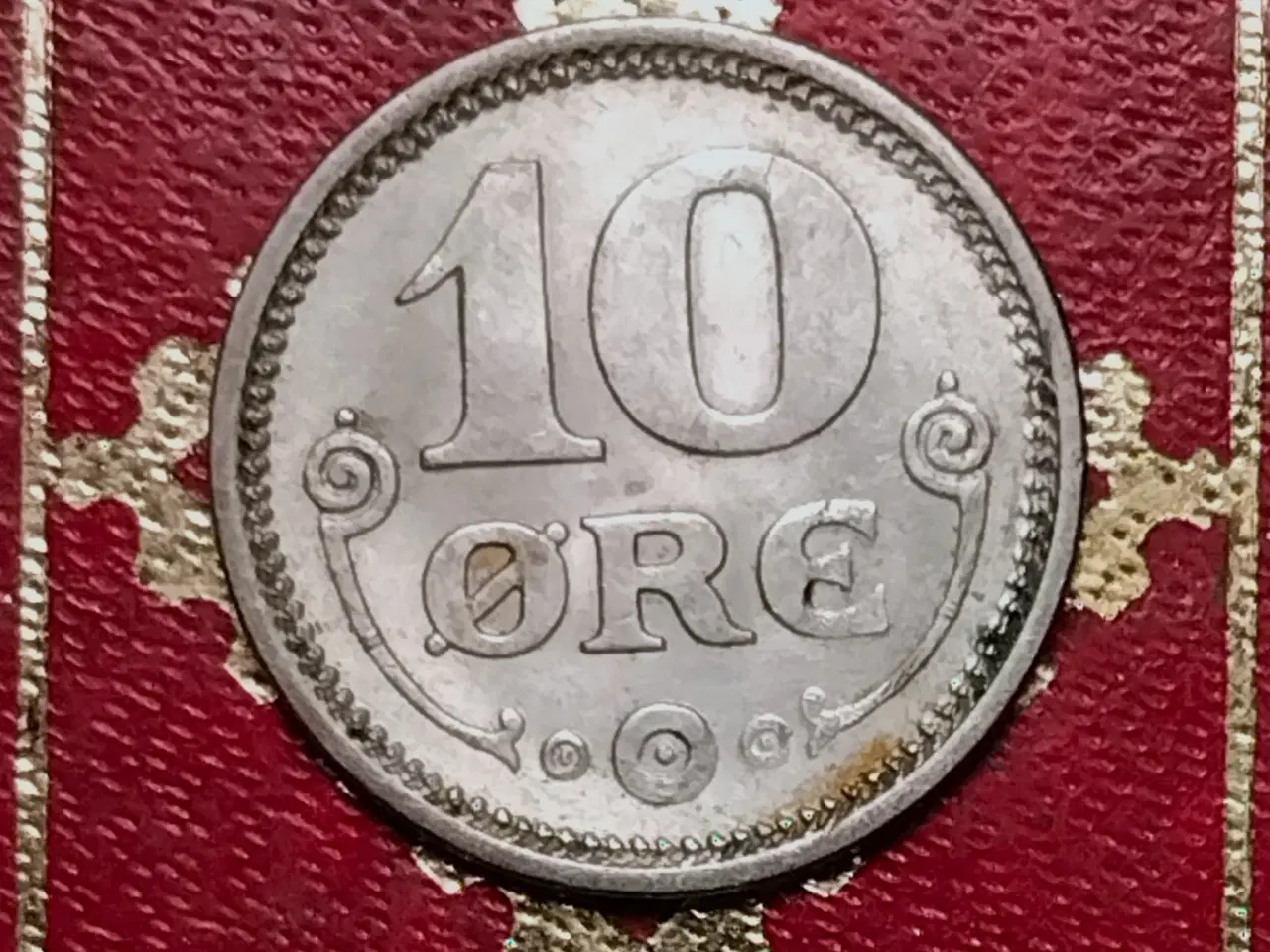 Billede 2 - SØLV 10 ØRE 1919 CHRISTIAN X PÆN!