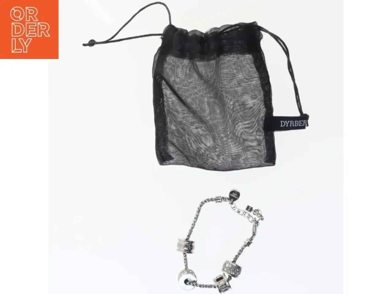 Billede 2 - Sølv armbånd med charms fra Dyrberg Kern (str. 24 cm)