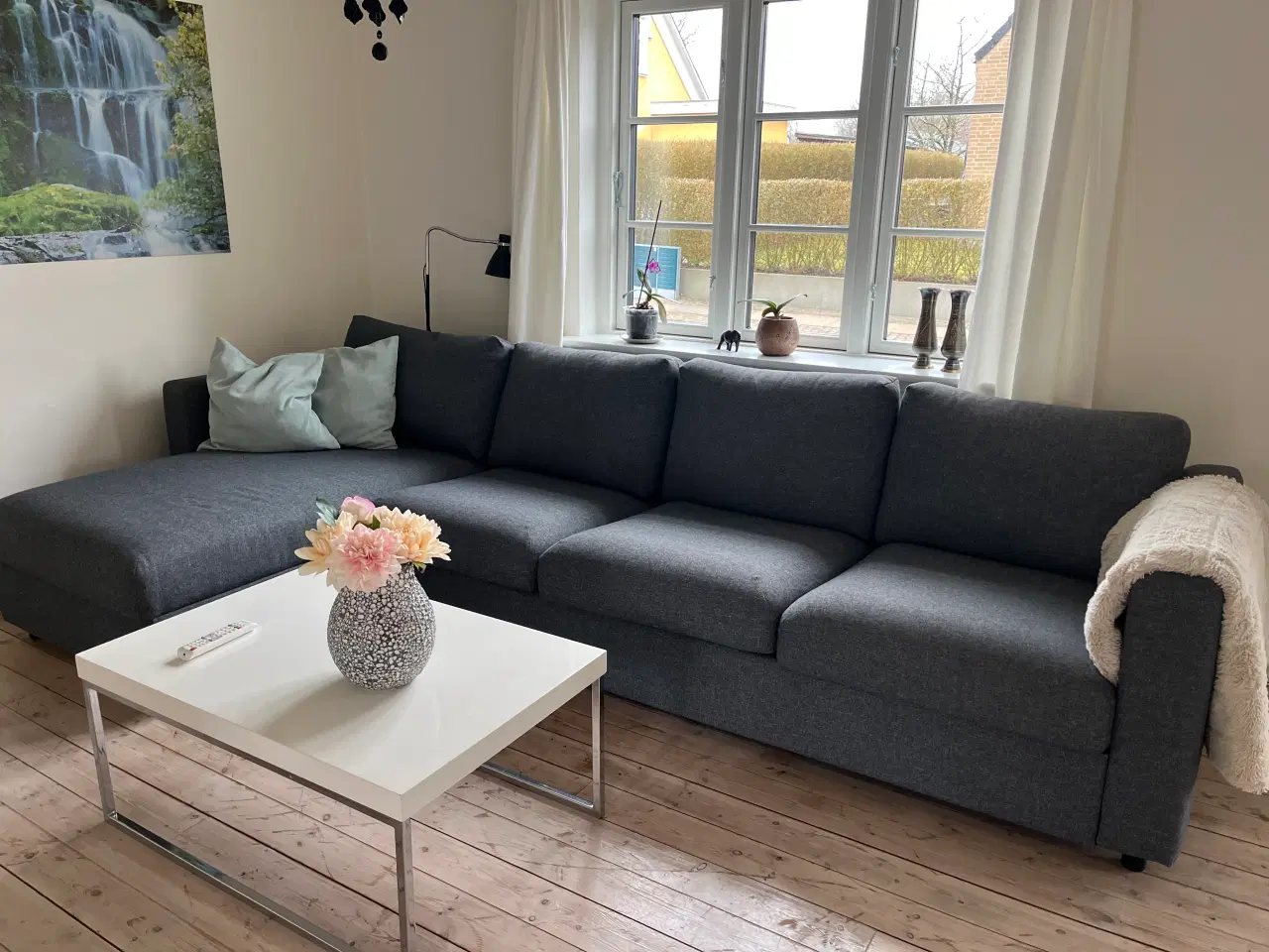 Billede 1 - Sofa med chaiselong 