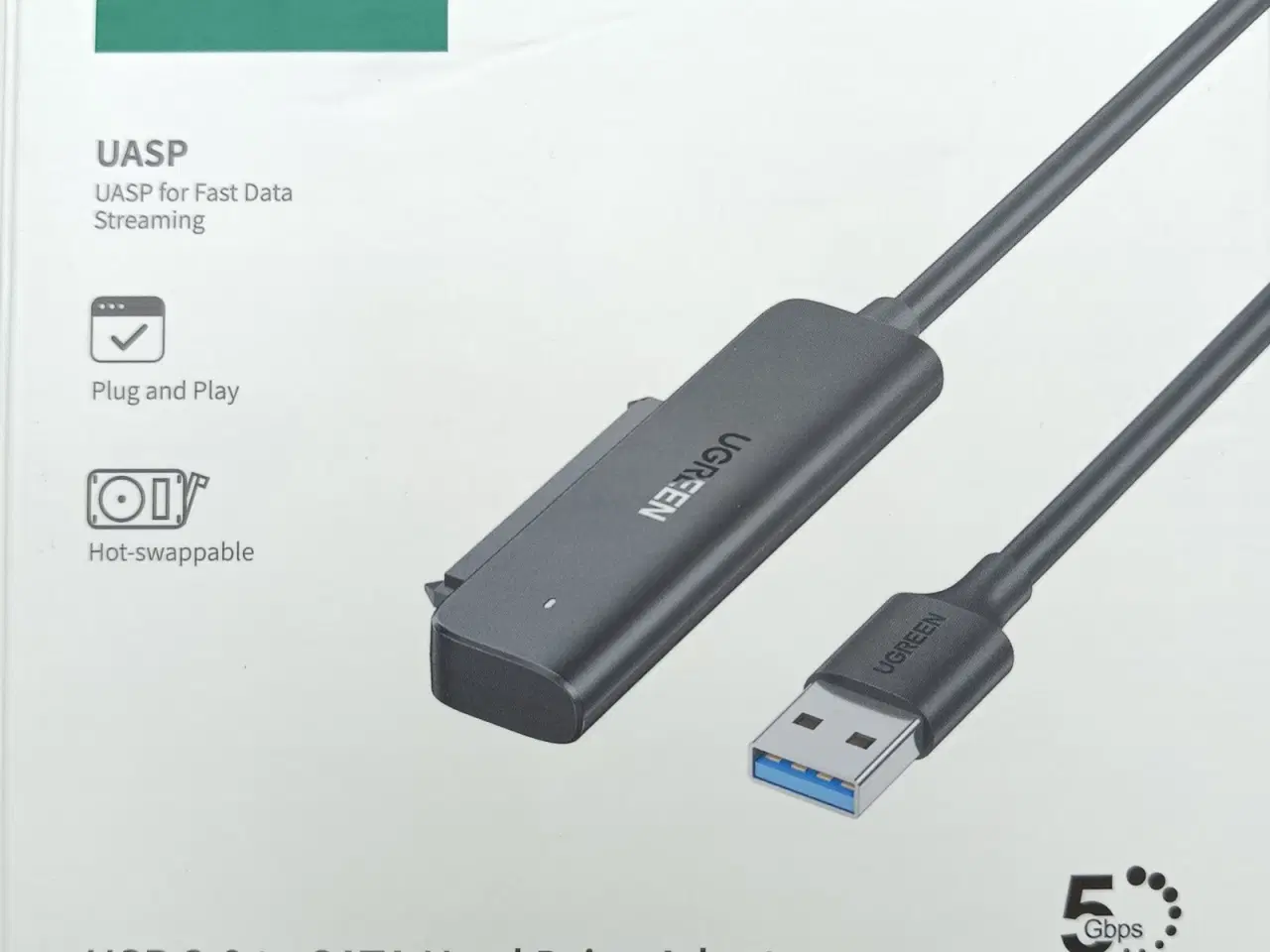 Billede 1 - NY! USB-A 3.0 til SATA III Adapter 5GB/s