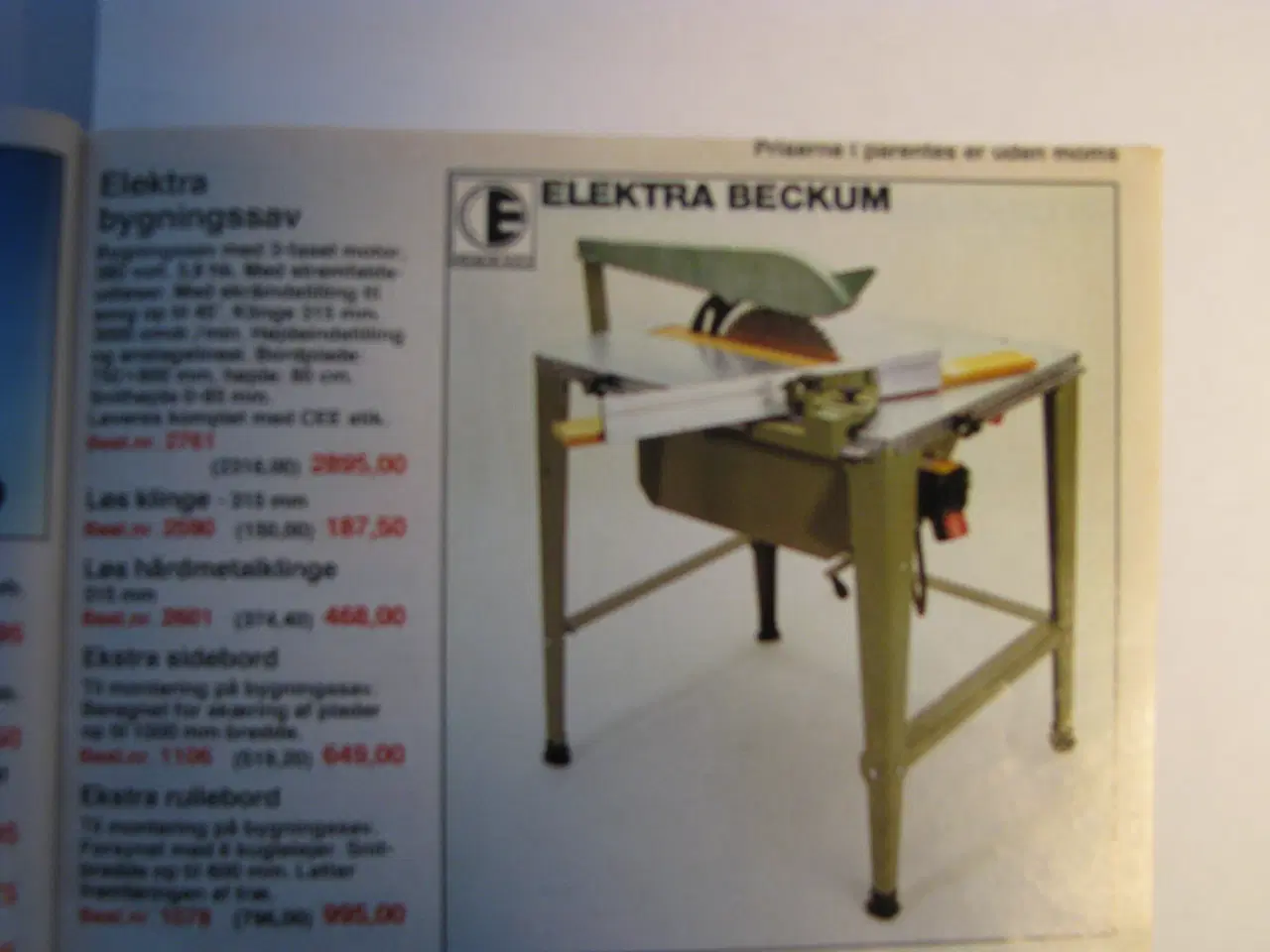 Billede 1 - Elektra Beckum Bygningssav