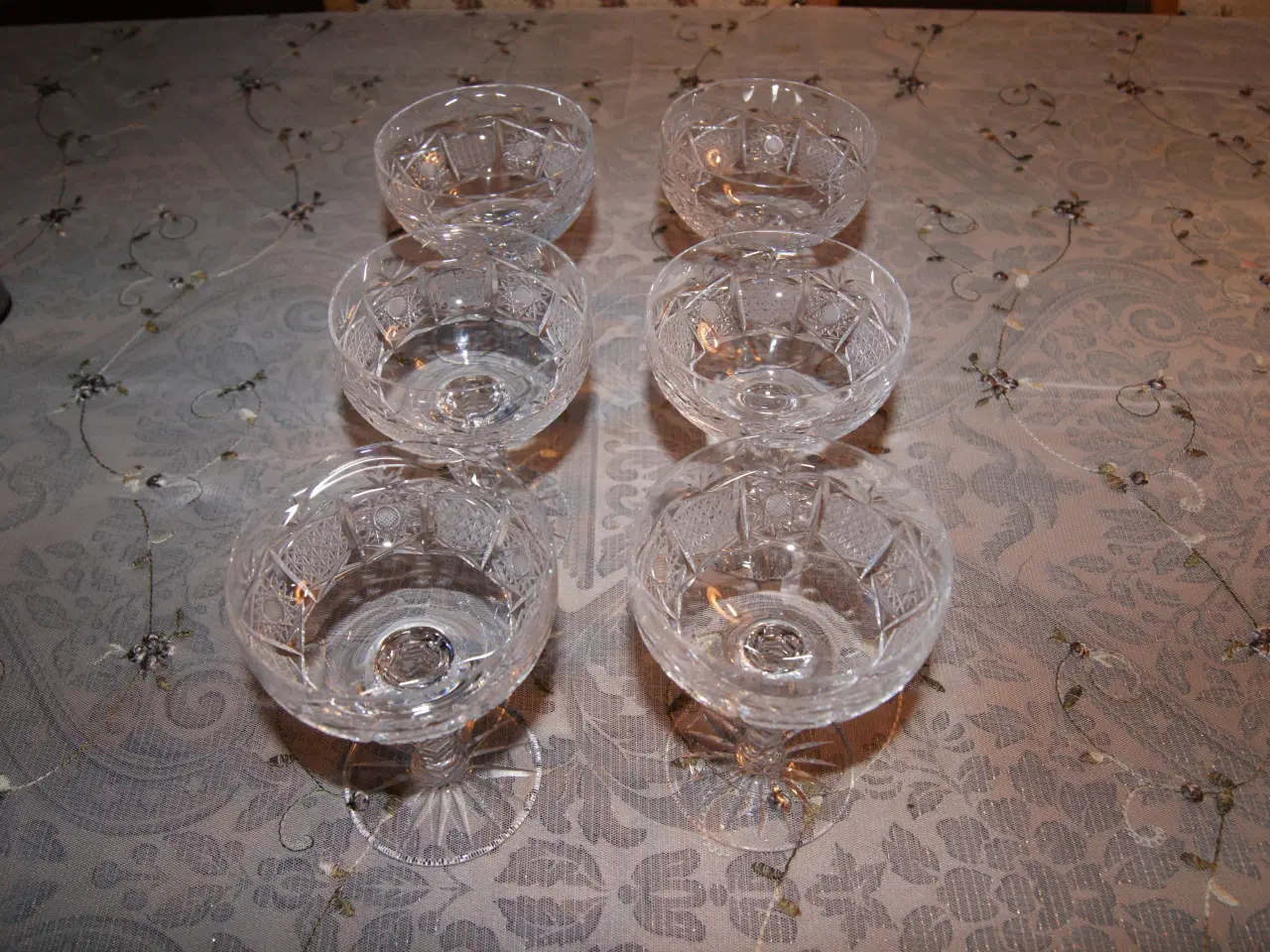 Billede 2 - Champagne glas Tjekkisk Krystal