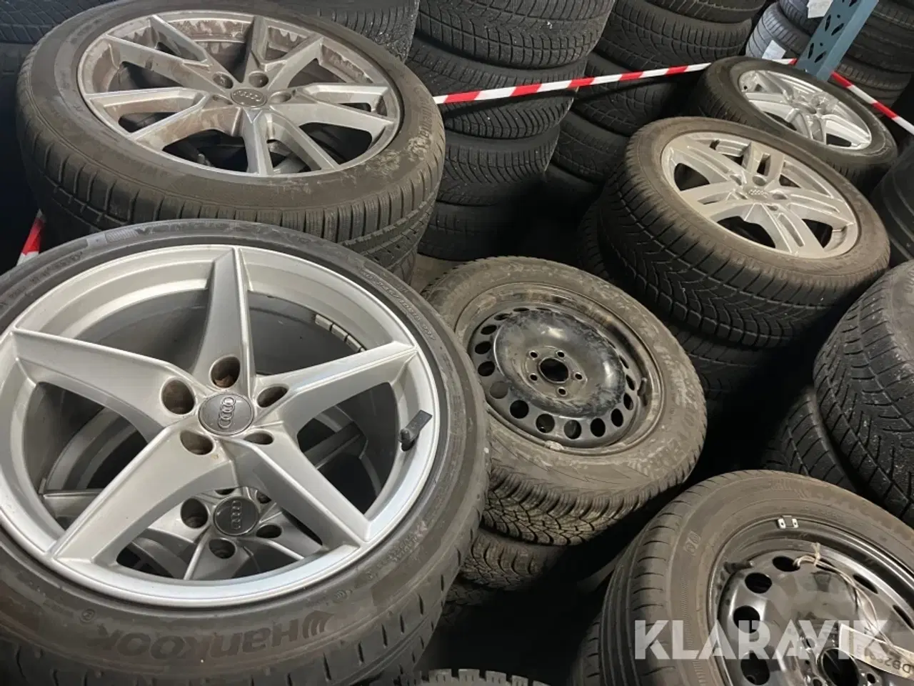 Billede 3 - Komplethjul og løse dæk Audi/Volkswagen/Peugeot 18 sæt