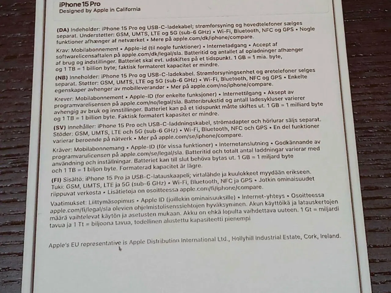 Billede 9 - iPhone 15 Pro 128 GB – Som ny – 100 % batteri