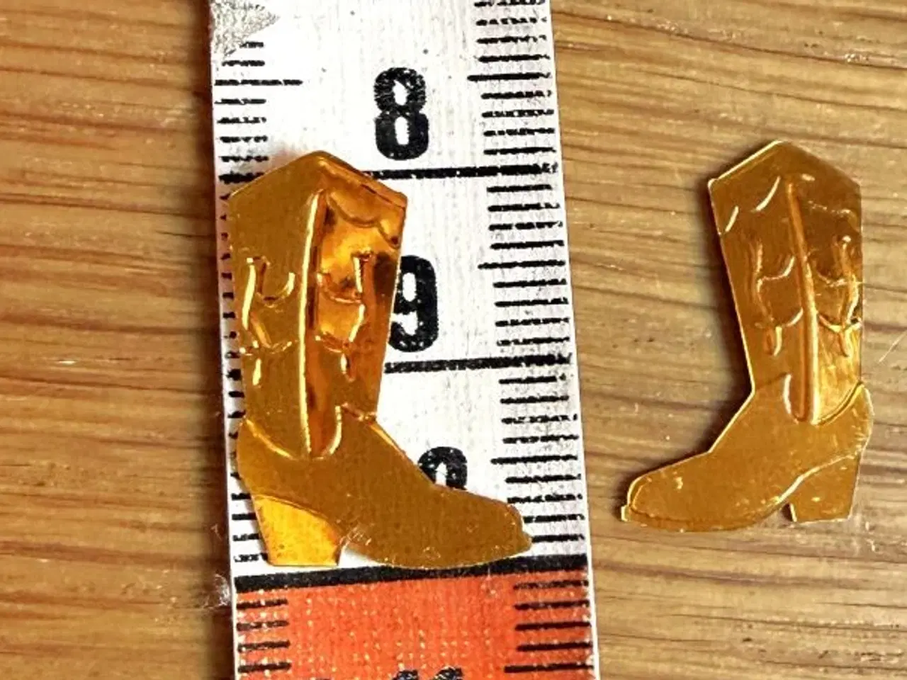 Billede 3 - 44 orange metallic glimmer-cowboystøvler