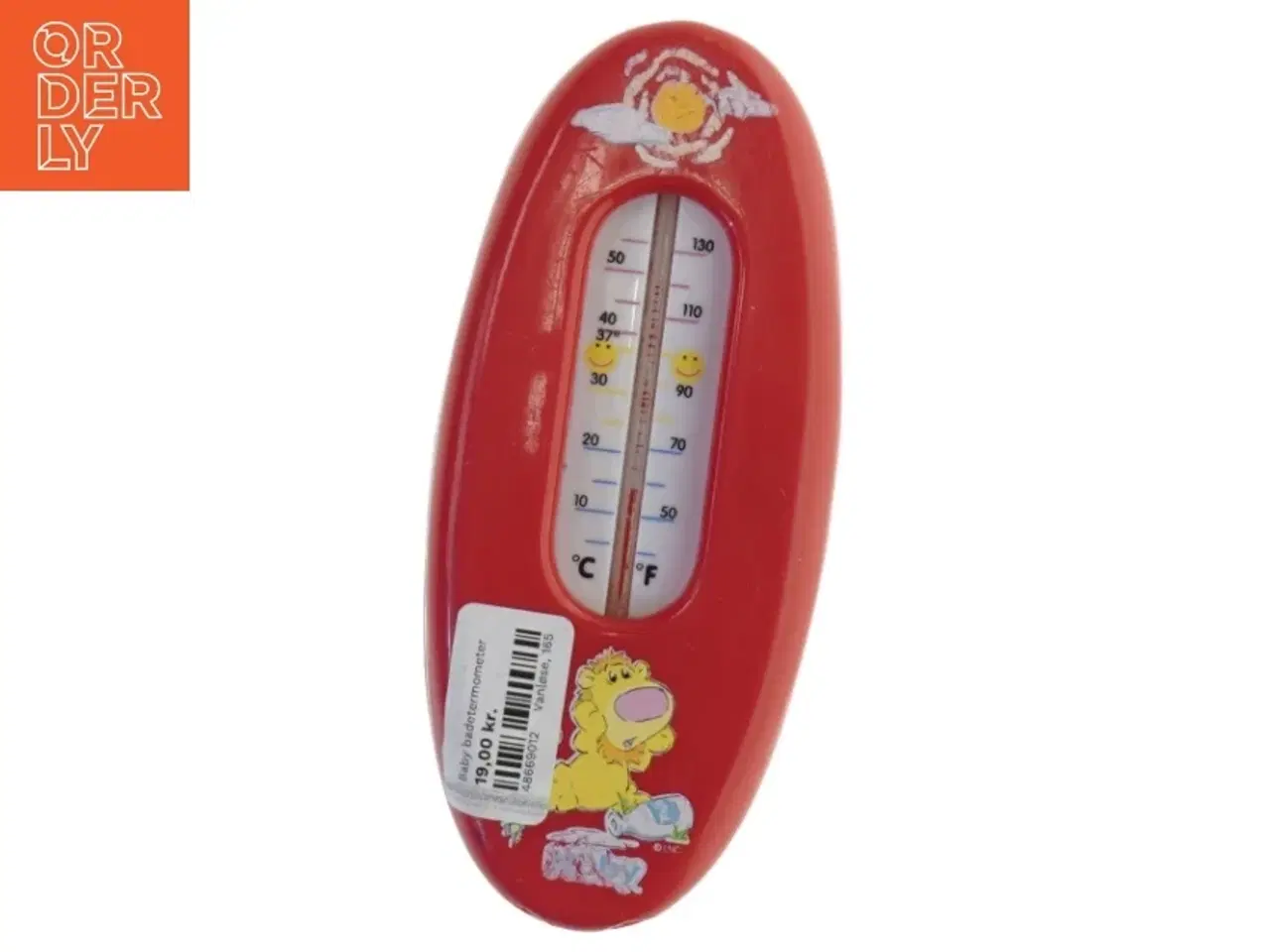 Billede 1 - Badevandstermometer med tegneseriefigur (str. 17x7x2,5 cm)