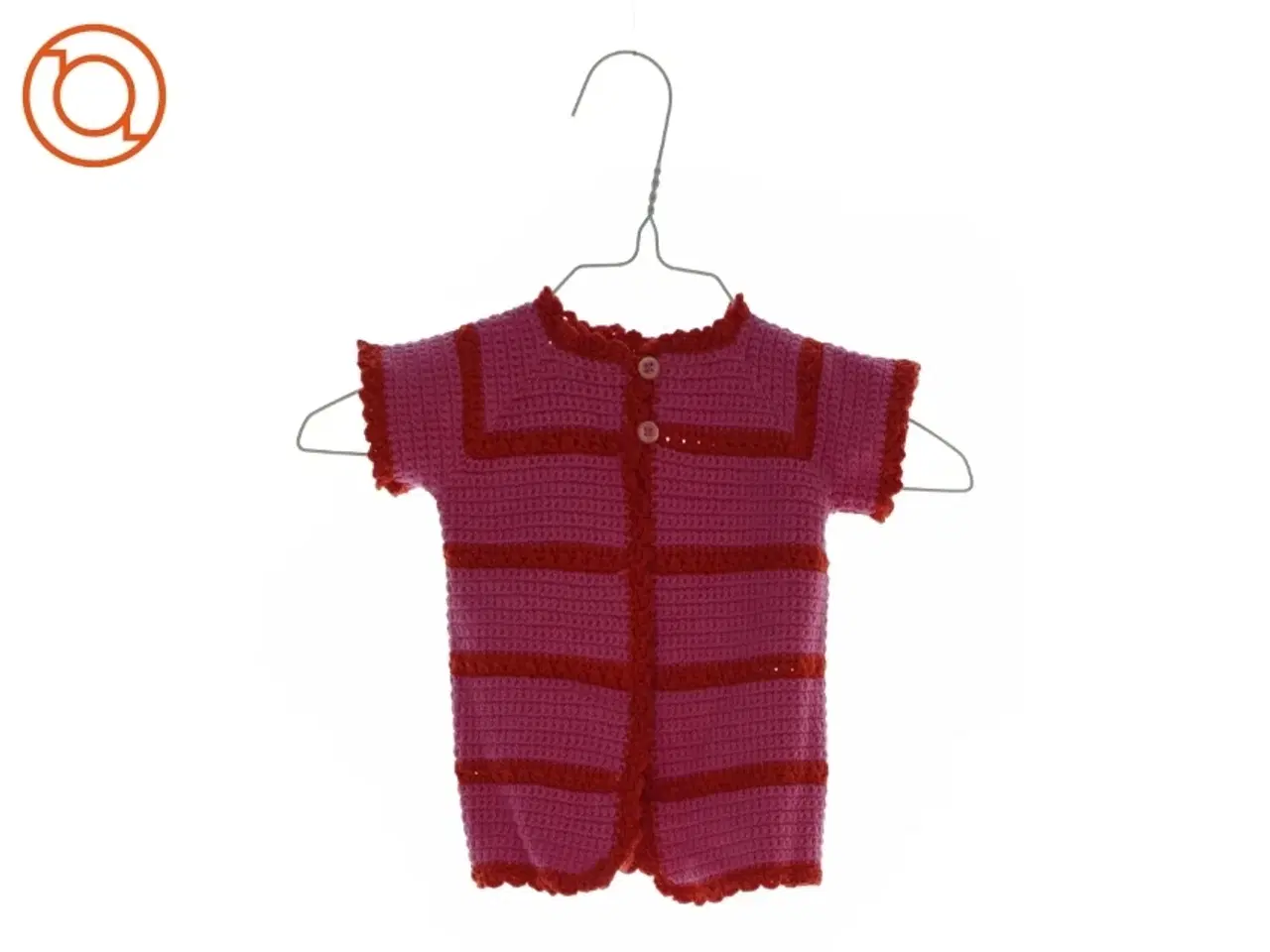 Billede 1 - Hjemmestrikket bluse (str. ca. 62) fra Ukendt (str. ca. 62)