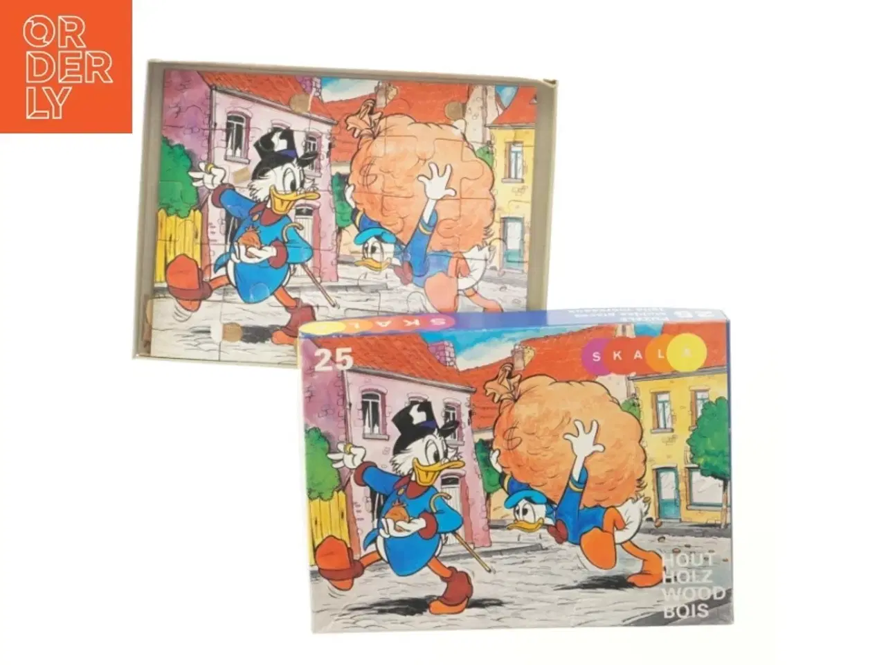Billede 2 - Billedpuslespil med Anders And fra Skala (str. 25 brikker)