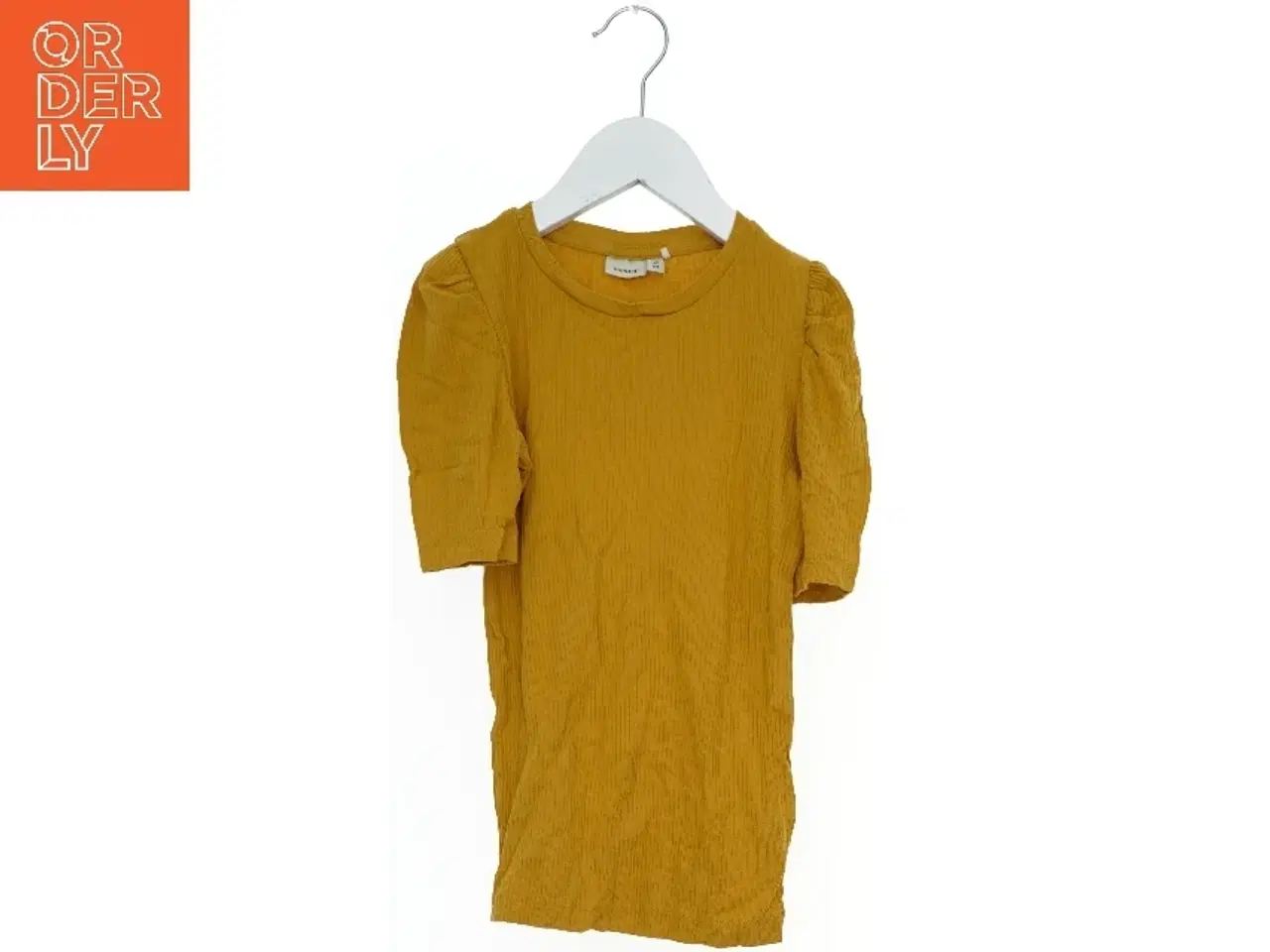 Billede 1 - Gul T-shirt med Puffærmer fra Name It (str. 128)