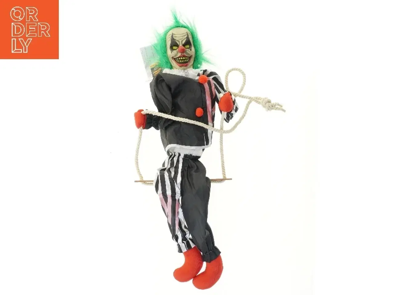 Billede 1 - Halloween Klovn på gynge (str. 87 cm)